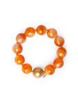 Bracciale elastico con sfere dalle nuances arancio - Mya Accessories