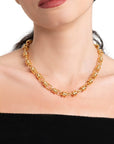 Collana girocollo in maglia in metallo colore oro lucido - Mya Accessories
