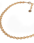 Collana girocollo a maglia stretta circolare in metallo colore oro - Mya Accessories