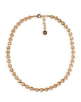 Collana girocollo a maglia stretta circolare in metallo colore oro - Mya Accessories