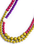 Collana lunga con sfere multicolore in acrilico - Mya Accessories