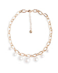 Collana girocollo a catena con sfere perlate pendenti - Mya Accessories