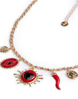 Parure collana e orecchini cuore sacro - Mya Accessories