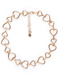 Collana girocollo con cuori in metallo - Mya Accessories