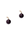 Orecchini con sfera in acrilico viola - Mya Accessories