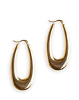 Orecchini in metallo a forma ovale - Mya Accessories