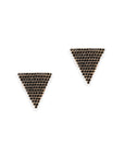 Orecchini triangolo strass neri - Mya Accessories