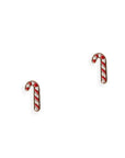 Orecchini in metallo bastoncino di zucchero di natale - Mya Accessories