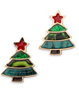Orecchini in acrilico a forma di albero di natale - Mya Accessories