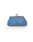Borsa pochette teddy azzurra - Mya Accessories