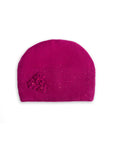 Cappello in lana con fiore tono fucsia - Mya Accessories