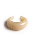 Bracciale semi luna rigido in resina beige - Mya Accessories