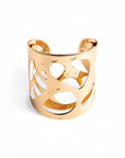 Bracciale rigido cuff con design in metallo - Mya Accessories