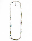 Collana lunga con pietre in vetro verdi - Mya Accessories