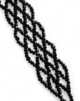 Chocker a rete di microcristalli neri - Mya Accessories