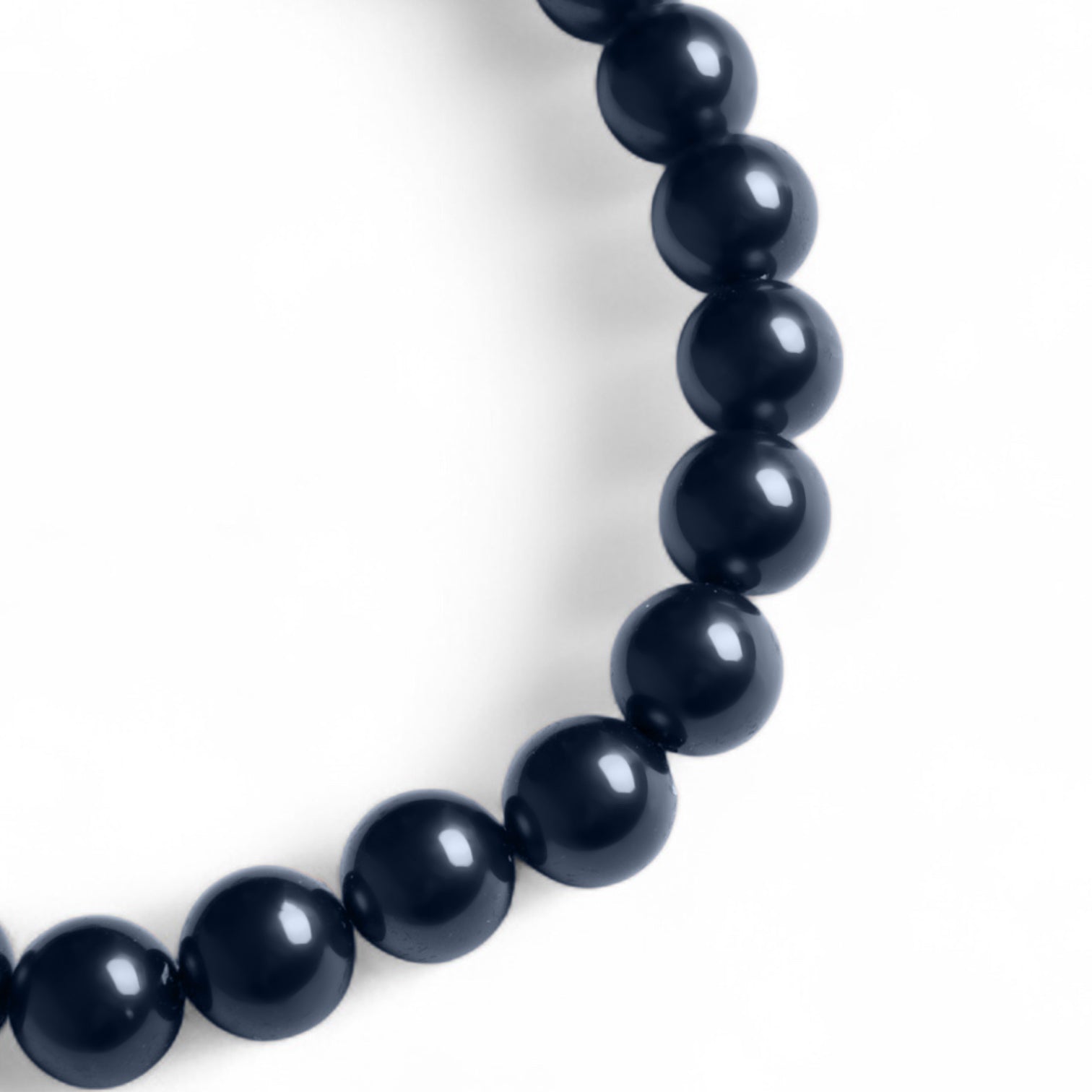 Collana girocollo con sfere tono blu lucide - Mya Accessories