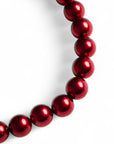 Collana girocollo con sfere tono bordeaux - Mya Accessories
