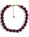 Collana girocollo con sfere tono viola - Mya Accessories