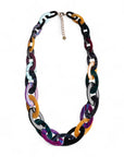 Collana lunga con catena in acrilico multicolore - Mya Accessories