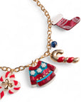Collana girocollo a catena con charms pendenti in acrilico a tema natalizio - Mya Accessories