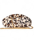 Borsa clutch in tessuto morbido con stampa animalier - Mya Accessories
