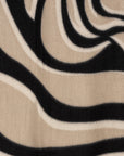 Sciarpa in lana con stampa beige e nera - Mya Accessories