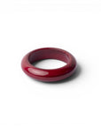 Bracciale rigido bangle in resina lucida bordeaux - Mya Accessories