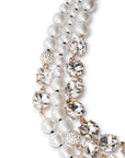 Collana girocollo a tre fili con pietre in vetro effetto perlato - Mya Accessories