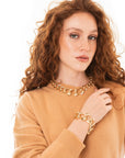 Collana girocollo a catena ovale in metallo - Mya Accessories