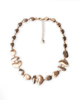 Collana girocollo dal design astratto in metallo - Mya Accessories