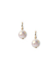 Orecchini con cerchietto in metallo e sfera in acrilico grigia - Mya Accessories