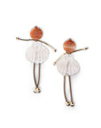 Orecchini pendenti con ballerina e tutù in acrilico bianco - Mya Accessories