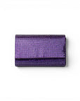 Borsa pochette in tessuto tempestata da micro cristalli viola - Mya Accessories