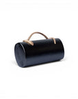Mini borsa a cilindro nera con manico a serpente - Mya Accessories