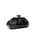 Pochette bon bon morbida nera lucida - Mya Accessories
