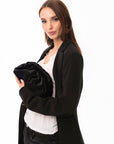 Pasticcina morbida in velluto nero - Mya Accessories