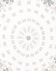 Sciarpa in cotone dalla texture mandala tono bianco - Mya Accessories