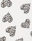 Sciarpa bianca con stampa a cuori maculati - Mya Accessories