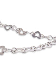 Cintura colore argento con cuori
