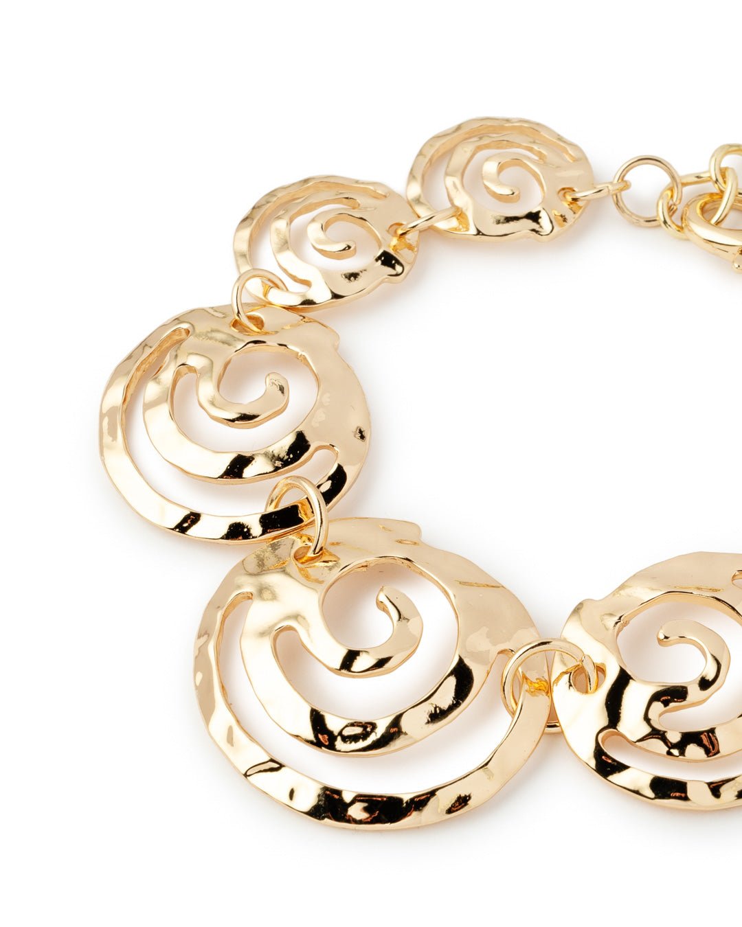 Bracciale a spirale in metallo colore oro - Mya Accessories