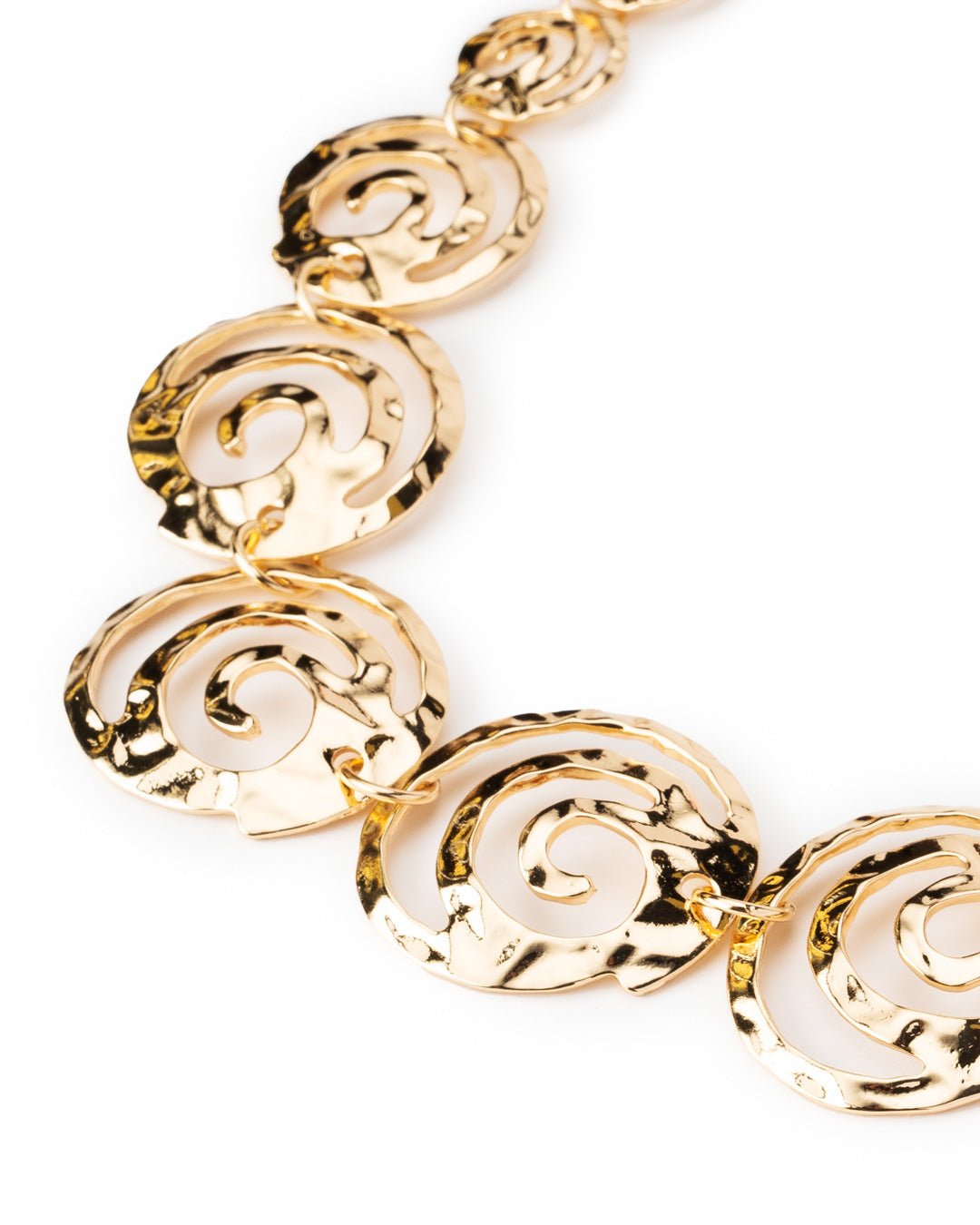 Collana girocollo in metallo a spirale colore oro - Mya Accessories