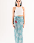 Pareo in cotone indiano con stampa dipinta a mano - Mya Accessories