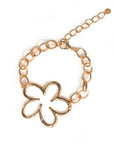 Bracciale a catena in metallo con fiore stilizzato - Mya Accessories