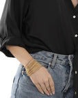 Bracciale a fascia multi catena - Mya Accessories