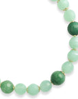 Collana girocollo con sfere ina crilico e pietre dure tono verde - Mya Accessories