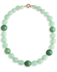 Collana girocollo con sfere ina crilico e pietre dure tono verde - Mya Accessories