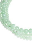 Collana a tre linee con pietre in acrilico trasparente verdi - Mya Accessories
