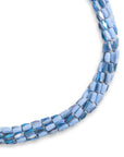 Collana girocollo a torciglione con micro cristalli blu - Mya Accessories