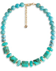 Collana girocollo in acrilico turchese - Mya Accessories