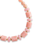 Collana girocollo in acrilico tono rosa - Mya Accessories